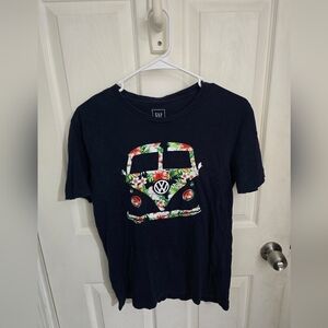 Gap Factory x Volkswagen Womens Volkswagen Bus Floral Bus Tee Navy Size XS